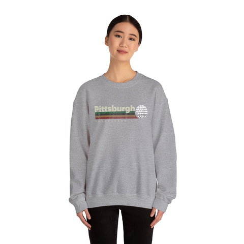Vintage Pittsburgh Golf - Heavy Blend™ Crewneck Sweatshirt Sweatshirt - YinzerShop