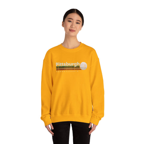 Vintage Pittsburgh Golf - Heavy Blend™ Crewneck Sweatshirt Sweatshirt - YinzerShop
