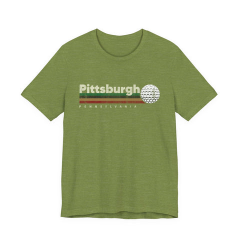 Vintage Pittsburgh Golf - Unisex Jersey Short Sleeve Tee T-Shirt - YinzerShop
