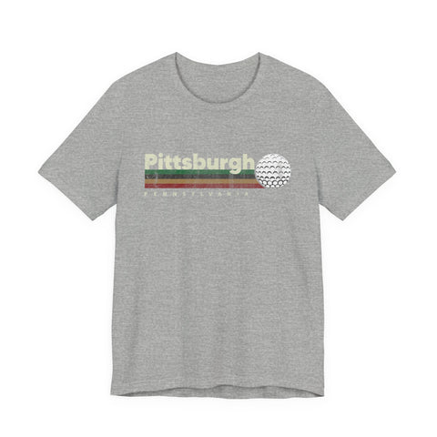 Vintage Pittsburgh Golf - Unisex Jersey Short Sleeve Tee T-Shirt - YinzerShop