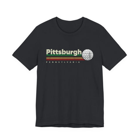 Vintage Pittsburgh Golf - Unisex Jersey Short Sleeve Tee T-Shirt - YinzerShop