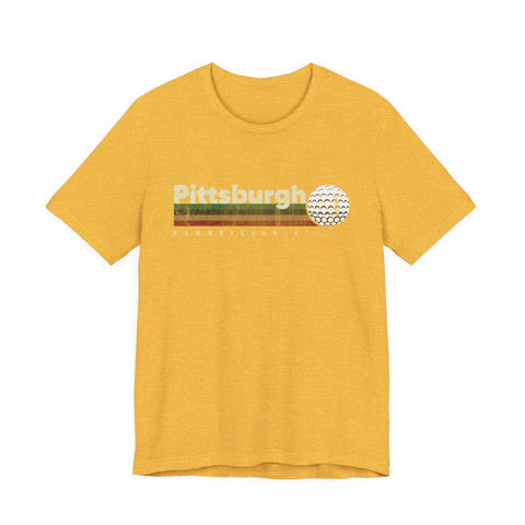 Vintage Pittsburgh Golf - Unisex Jersey Short Sleeve Tee T-Shirt - YinzerShop