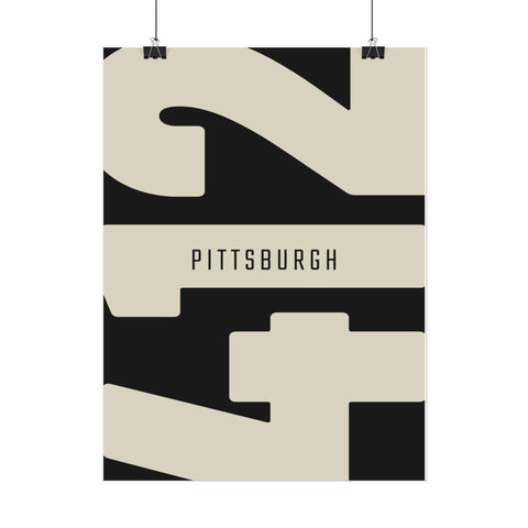 Vintage Pittsburgh Poster – Rolled Art Print on Archival Fine Art Paper Poster - YinzerShop