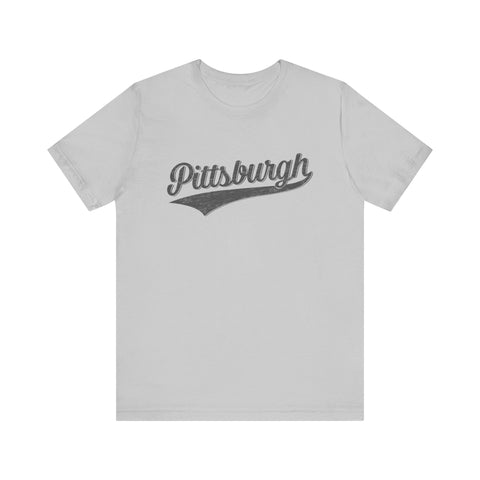 Vintage Pittsburgh Script Varsity T-Shirt T-Shirt - YinzerShop