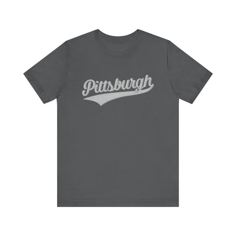 Vintage Pittsburgh Script Varsity T-Shirt T-Shirt - YinzerShop
