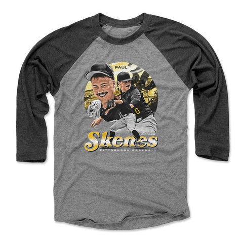 Vintage Raglan T-Shirt Paul Skenes | Lightweight Crewneck Tee Pittsburgh Sportswear Men's Baseball T-Shirt - YinzerShop