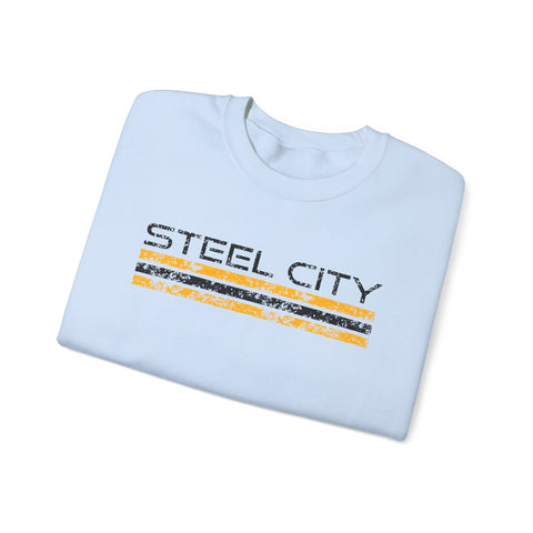 Vintage Steel City - Heavy Blend™ Crewneck Sweatshirt Sweatshirt - YinzerShop