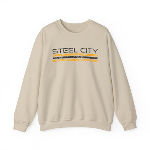 Vintage Steel City - Heavy Blend™ Crewneck Sweatshirt Sweatshirt - YinzerShop