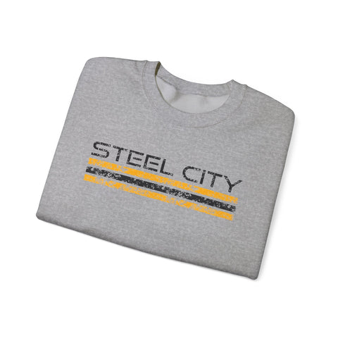 Vintage Steel City - Heavy Blend™ Crewneck Sweatshirt Sweatshirt - YinzerShop