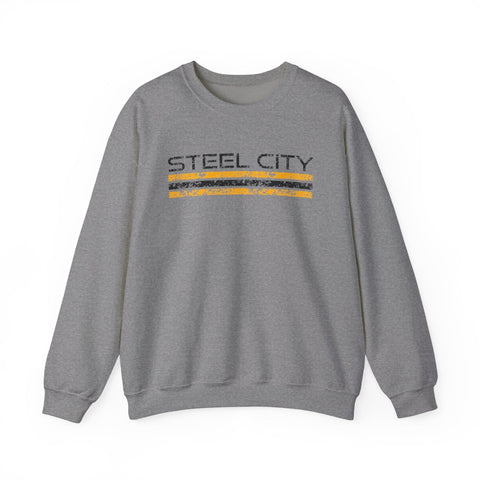 Vintage Steel City - Heavy Blend™ Crewneck Sweatshirt Sweatshirt - YinzerShop