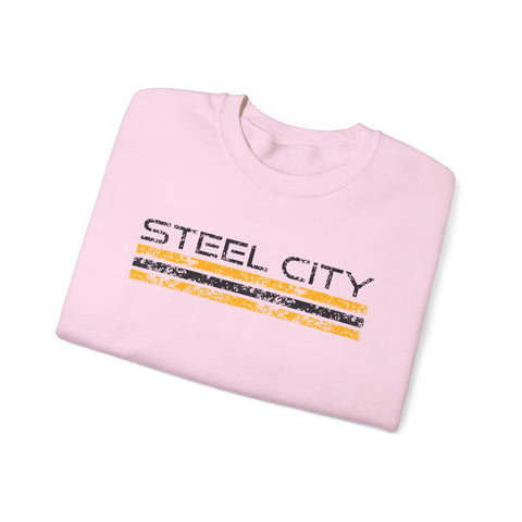 Vintage Steel City - Heavy Blend™ Crewneck Sweatshirt Sweatshirt - YinzerShop