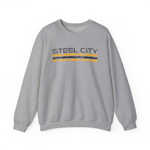 Vintage Steel City - Heavy Blend™ Crewneck Sweatshirt Sweatshirt - YinzerShop