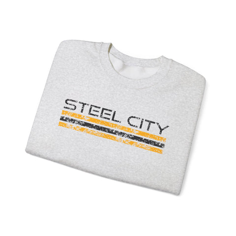 Vintage Steel City - Heavy Blend™ Crewneck Sweatshirt Sweatshirt - YinzerShop