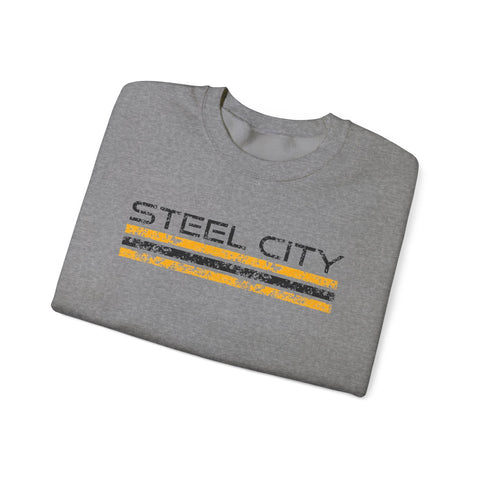 Vintage Steel City - Heavy Blend™ Crewneck Sweatshirt Sweatshirt - YinzerShop