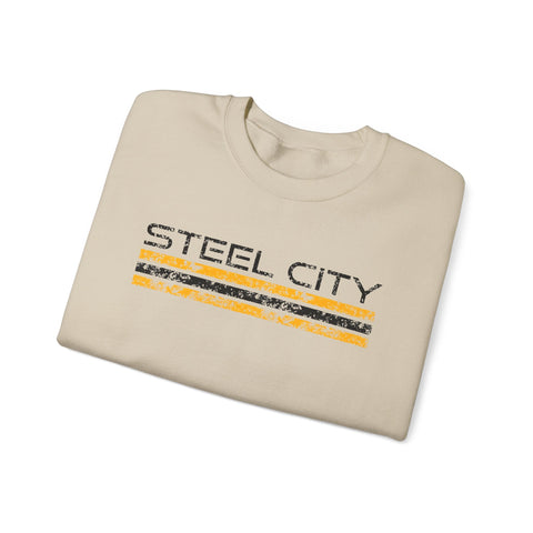 Vintage Steel City - Heavy Blend™ Crewneck Sweatshirt Sweatshirt - YinzerShop