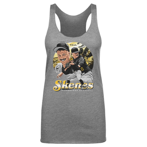 Vintage Tank Top Paul Skenes Slim Fit Tri Color Lightweight Athletic Shirt Women's Tank Top - YinzerShop