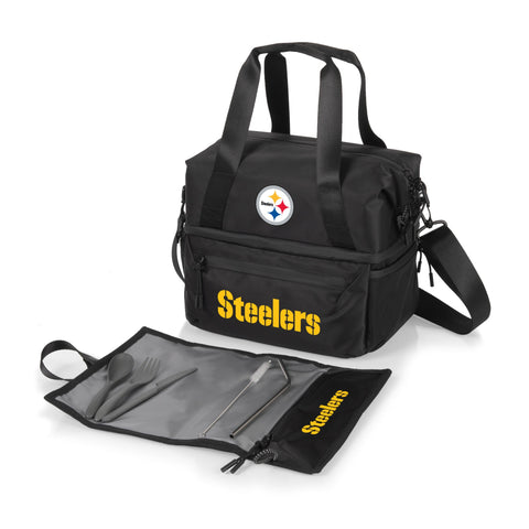 Pittsburgh Steelers - Tarana Lunch Bag Cooler with Utensils  Picnic Time Family of Brands   