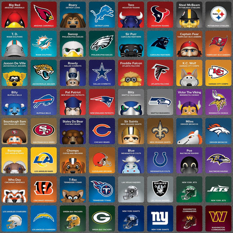 NFL Mascots Game – Football Matching Cards & Family Card Game for Kids