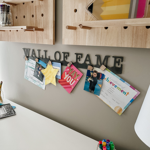 'Wall of Fame' Magnetic Bar (typewriter font)