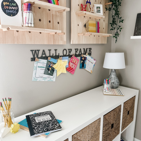 'Wall of Fame' Magnetic Bar (typewriter font)
