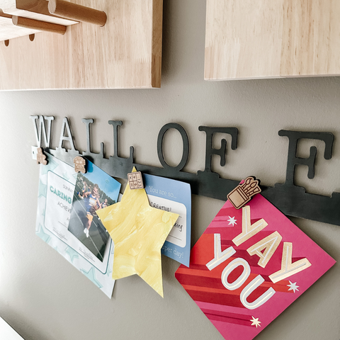 'Wall of Fame' Magnetic Bar (typewriter font)