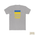 Ukraine We Support Yinz - Cotton Tee T-Shirt Printify Solid Light Grey S 