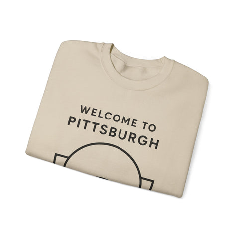 Welcome to Pittsburgh Tunnel - Heavy Blend™ Crewneck Sweatshirt Sweatshirt - YinzerShop