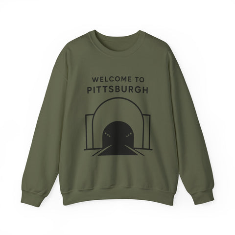 Welcome to Pittsburgh Tunnel - Heavy Blend™ Crewneck Sweatshirt Sweatshirt - YinzerShop