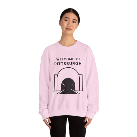 Welcome to Pittsburgh Tunnel - Heavy Blend™ Crewneck Sweatshirt Sweatshirt - YinzerShop