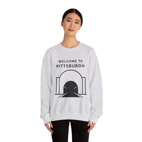 Welcome to Pittsburgh Tunnel - Heavy Blend™ Crewneck Sweatshirt Sweatshirt - YinzerShop