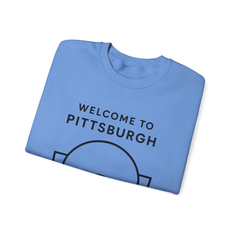 Welcome to Pittsburgh Tunnel - Heavy Blend™ Crewneck Sweatshirt Sweatshirt - YinzerShop