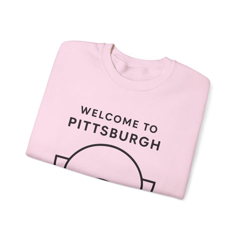 Welcome to Pittsburgh Tunnel - Heavy Blend™ Crewneck Sweatshirt Sweatshirt - YinzerShop
