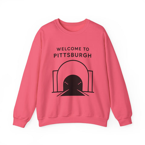 Welcome to Pittsburgh Tunnel - Heavy Blend™ Crewneck Sweatshirt Sweatshirt - YinzerShop