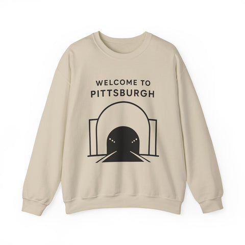 Welcome to Pittsburgh Tunnel - Heavy Blend™ Crewneck Sweatshirt Sweatshirt - YinzerShop
