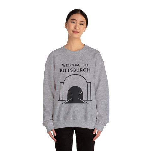 Welcome to Pittsburgh Tunnel - Heavy Blend™ Crewneck Sweatshirt Sweatshirt - YinzerShop