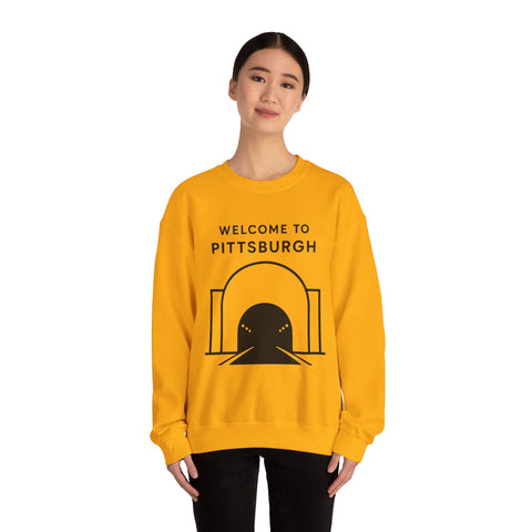 Welcome to Pittsburgh Tunnel - Heavy Blend™ Crewneck Sweatshirt Sweatshirt - YinzerShop