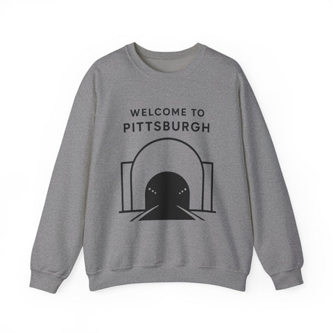 Welcome to Pittsburgh Tunnel - Heavy Blend™ Crewneck Sweatshirt Sweatshirt - YinzerShop
