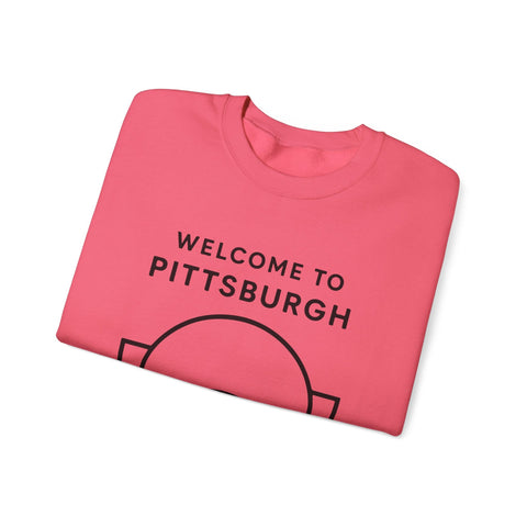 Welcome to Pittsburgh Tunnel - Heavy Blend™ Crewneck Sweatshirt Sweatshirt - YinzerShop