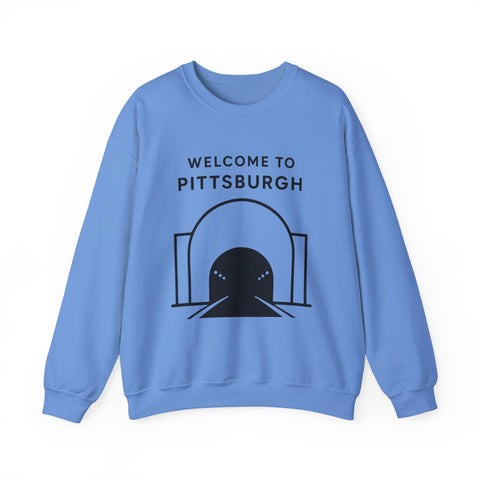 Welcome to Pittsburgh Tunnel - Heavy Blend™ Crewneck Sweatshirt Sweatshirt - YinzerShop