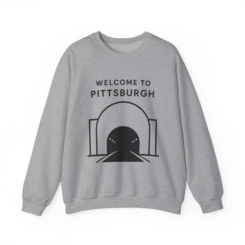 Welcome to Pittsburgh Tunnel - Heavy Blend™ Crewneck Sweatshirt Sweatshirt - YinzerShop