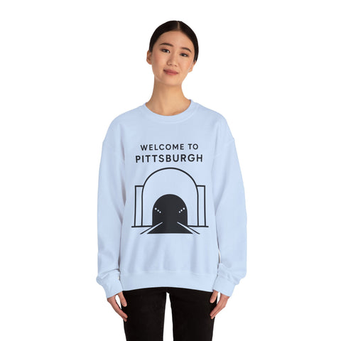 Welcome to Pittsburgh Tunnel - Heavy Blend™ Crewneck Sweatshirt Sweatshirt - YinzerShop