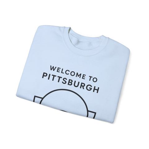 Welcome to Pittsburgh Tunnel - Heavy Blend™ Crewneck Sweatshirt Sweatshirt - YinzerShop