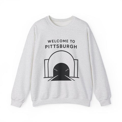 Welcome to Pittsburgh Tunnel - Heavy Blend™ Crewneck Sweatshirt Sweatshirt - YinzerShop