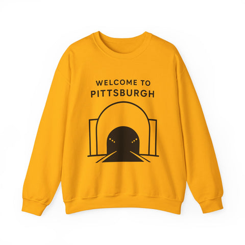 Welcome to Pittsburgh Tunnel - Heavy Blend™ Crewneck Sweatshirt Sweatshirt - YinzerShop
