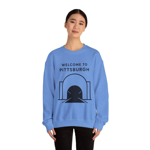 Welcome to Pittsburgh Tunnel - Heavy Blend™ Crewneck Sweatshirt Sweatshirt - YinzerShop