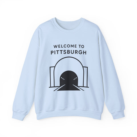 Welcome to Pittsburgh Tunnel - Heavy Blend™ Crewneck Sweatshirt Sweatshirt - YinzerShop