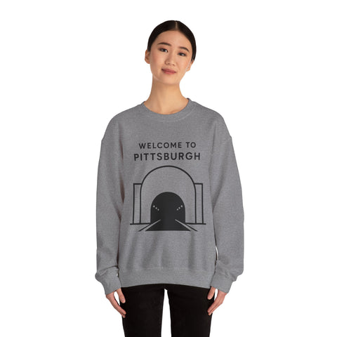 Welcome to Pittsburgh Tunnel - Heavy Blend™ Crewneck Sweatshirt Sweatshirt - YinzerShop