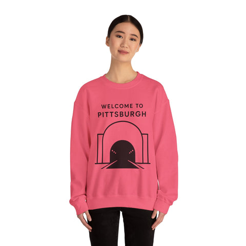 Welcome to Pittsburgh Tunnel - Heavy Blend™ Crewneck Sweatshirt Sweatshirt - YinzerShop
