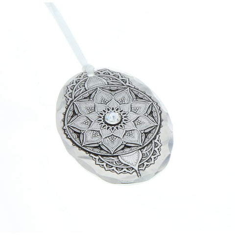 Wendell August Forge April Birthstone Ornament – Handcrafted Mandala Crystal Decoration - YinzerShop