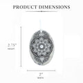 Wendell August Forge April Birthstone Ornament – Handcrafted Mandala Crystal Decoration - YinzerShop